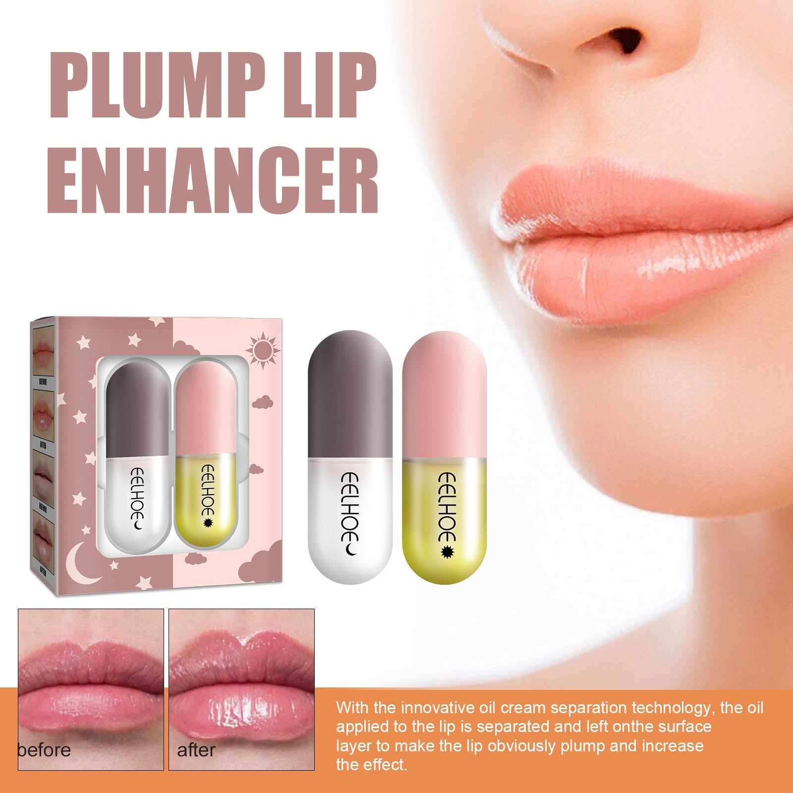 Plumping liquid lip balm