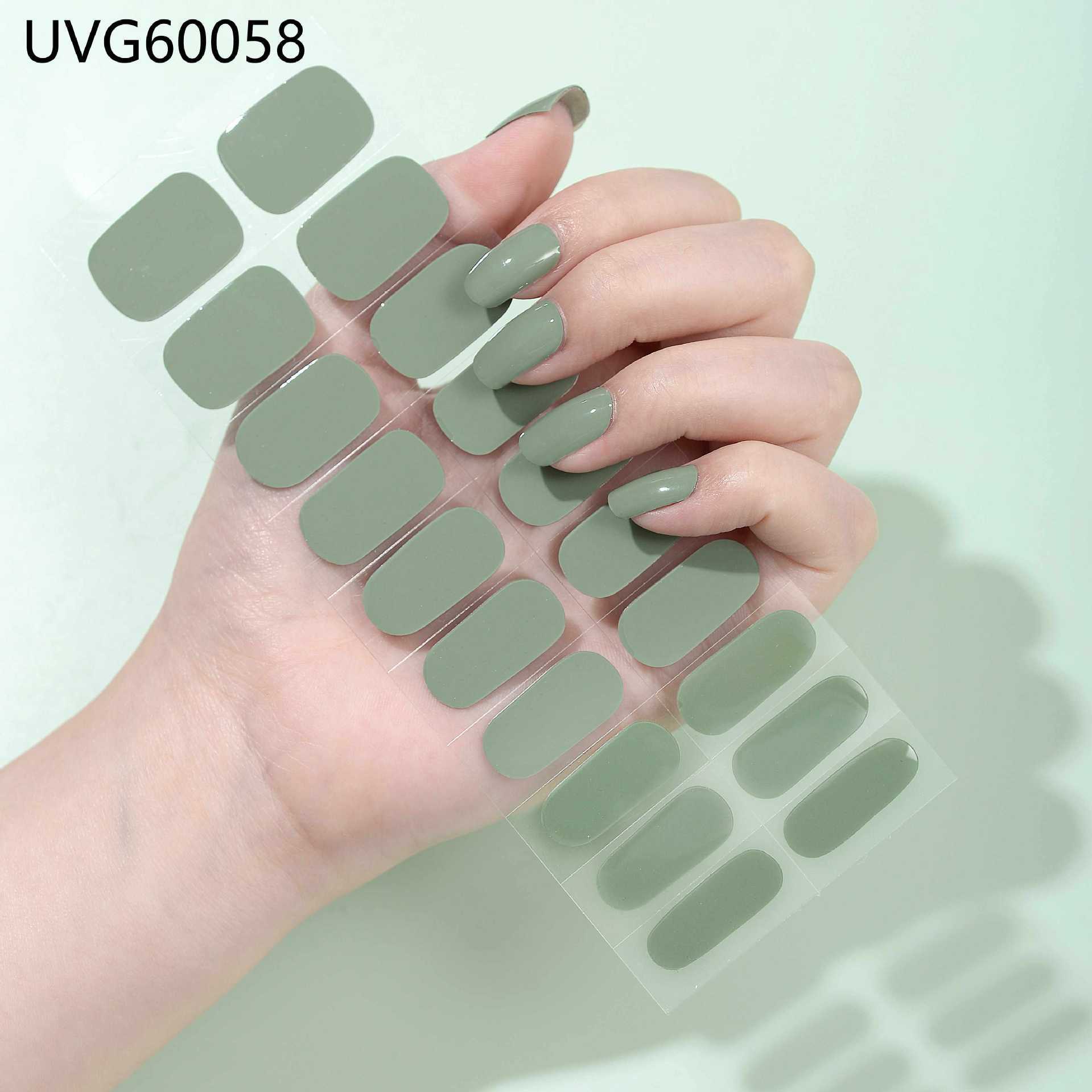 Semi-Cured UV Gel Nail Stickers